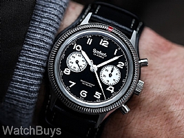 Show product details for Hanhart 417 ES Reverse Panda Flyback Column Wheel Chronograph